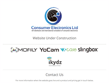 Tablet Screenshot of consumerelectronicsltd.com